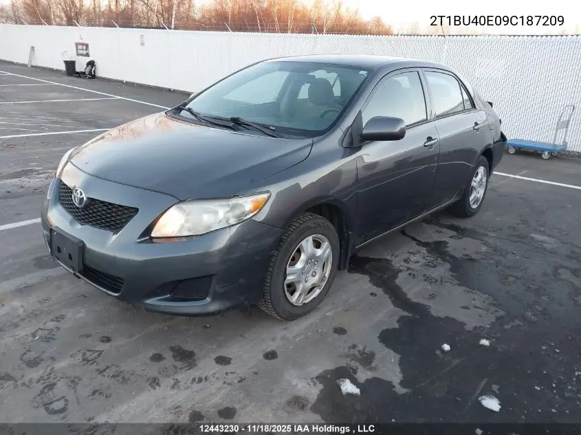 2T1BU40E09C187209 2009 Toyota Corolla S/Le/Xle