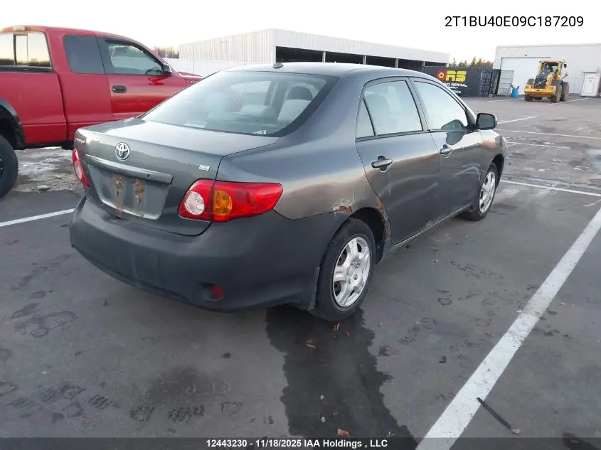 2T1BU40E09C187209 2009 Toyota Corolla S/Le/Xle