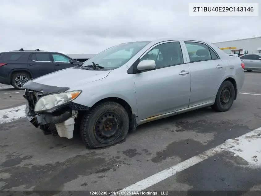 2T1BU40E29C143146 2009 Toyota Corolla Ce