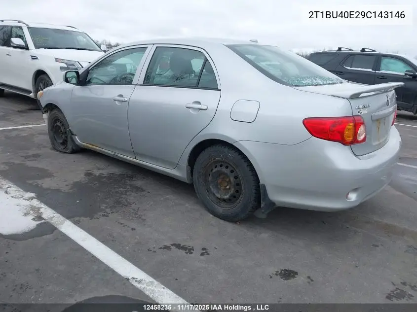 2T1BU40E29C143146 2009 Toyota Corolla Ce