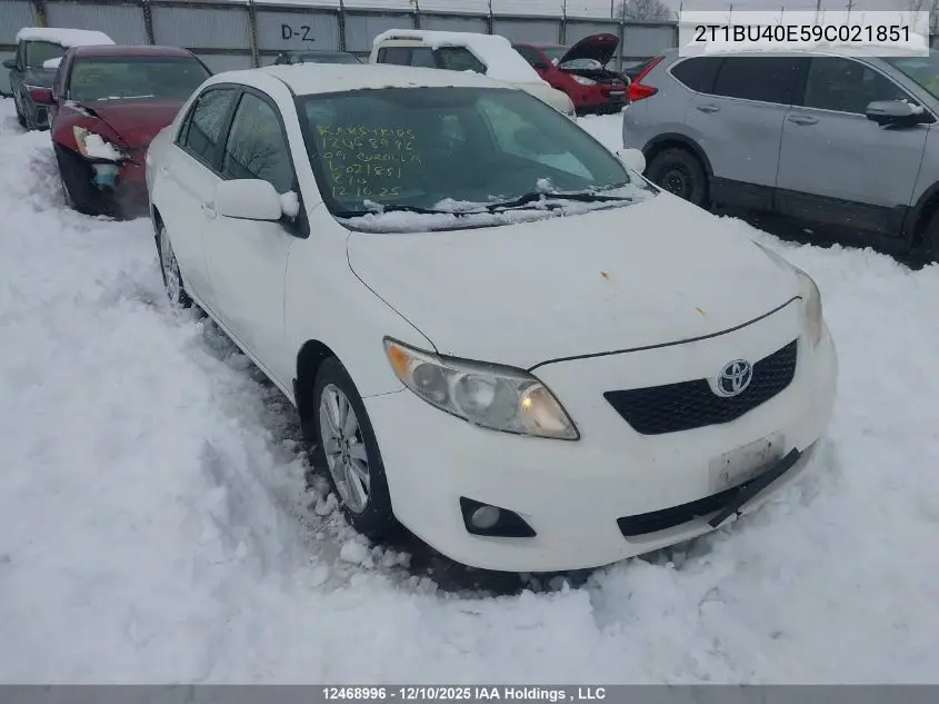 2T1BU40E59C021851 2009 Toyota Corolla S/Le/Xle