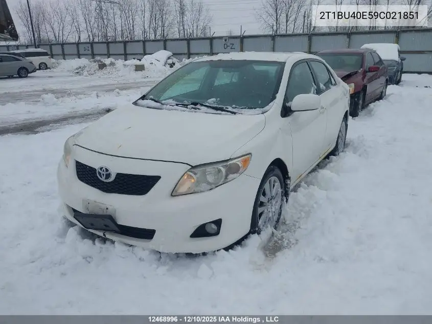 2T1BU40E59C021851 2009 Toyota Corolla S/Le/Xle