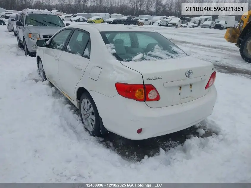2T1BU40E59C021851 2009 Toyota Corolla S/Le/Xle