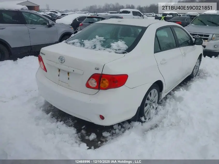 2T1BU40E59C021851 2009 Toyota Corolla S/Le/Xle