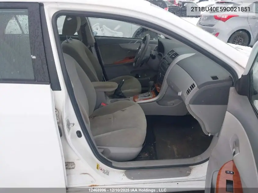 2T1BU40E59C021851 2009 Toyota Corolla S/Le/Xle