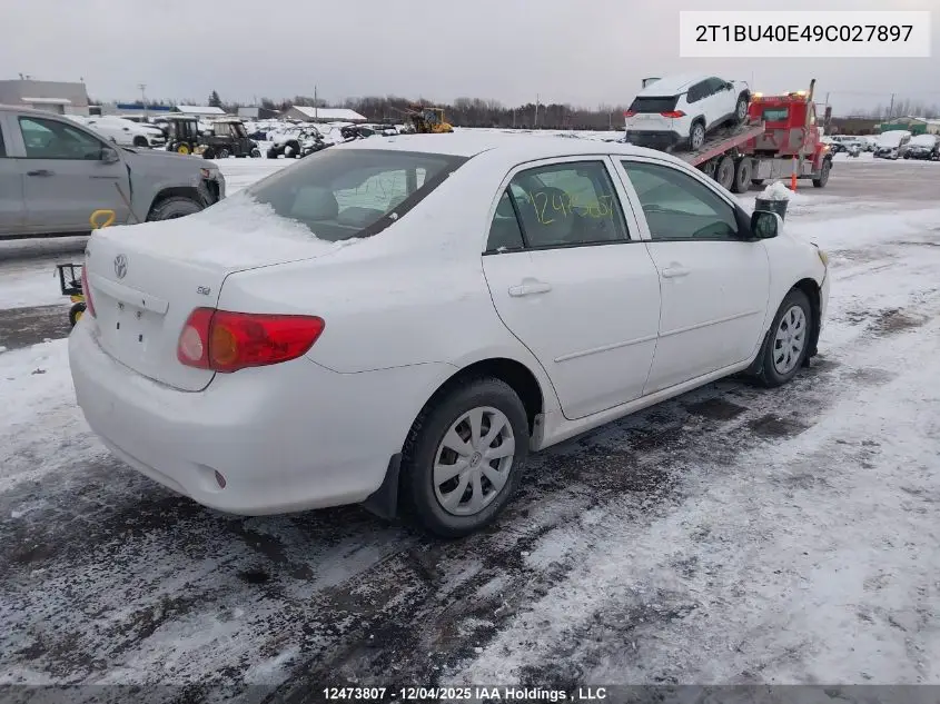 2T1BU40E49C027897 2009 Toyota Corolla Ce