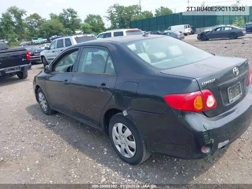 2T1BU40E29C113340 2009 Toyota Corolla Le/S/Xle