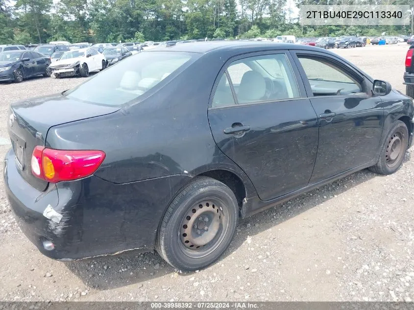 2T1BU40E29C113340 2009 Toyota Corolla Le/S/Xle