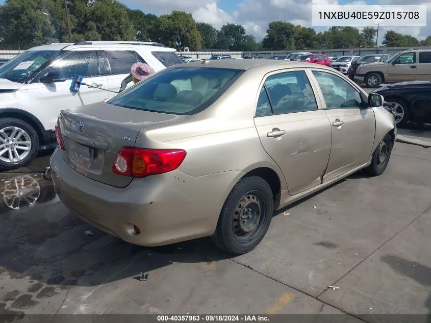 2009 Toyota Corolla Le VIN: 1NXBU40E59Z015708 Lot: 40357963