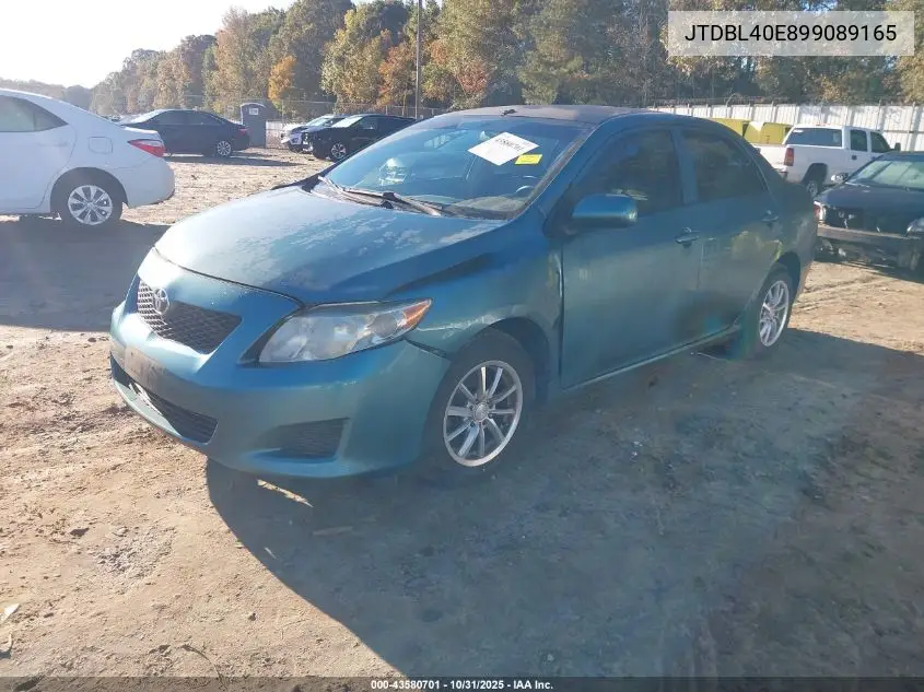 JTDBL40E899089165 2009 Toyota Corolla Le