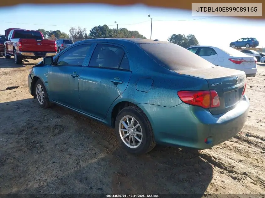 JTDBL40E899089165 2009 Toyota Corolla Le