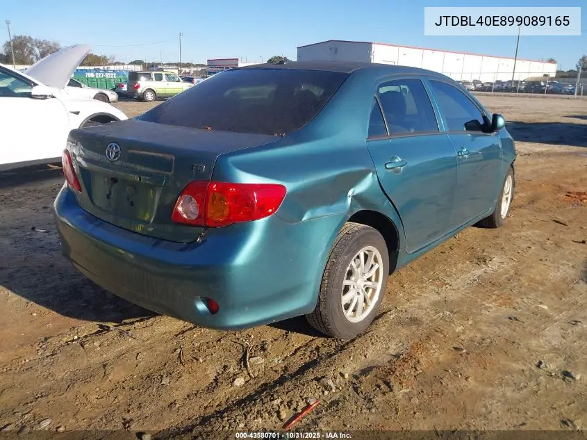 JTDBL40E899089165 2009 Toyota Corolla Le