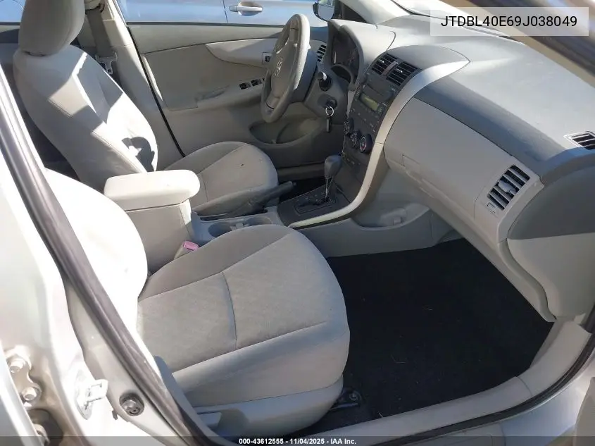 JTDBL40E69J038049 2009 Toyota Corolla Le