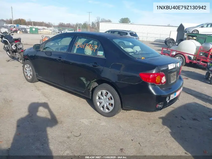 1NXBU40E79Z130942 2009 Toyota Corolla Le