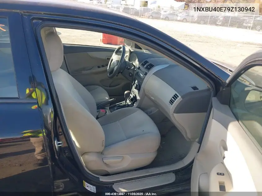 1NXBU40E79Z130942 2009 Toyota Corolla Le