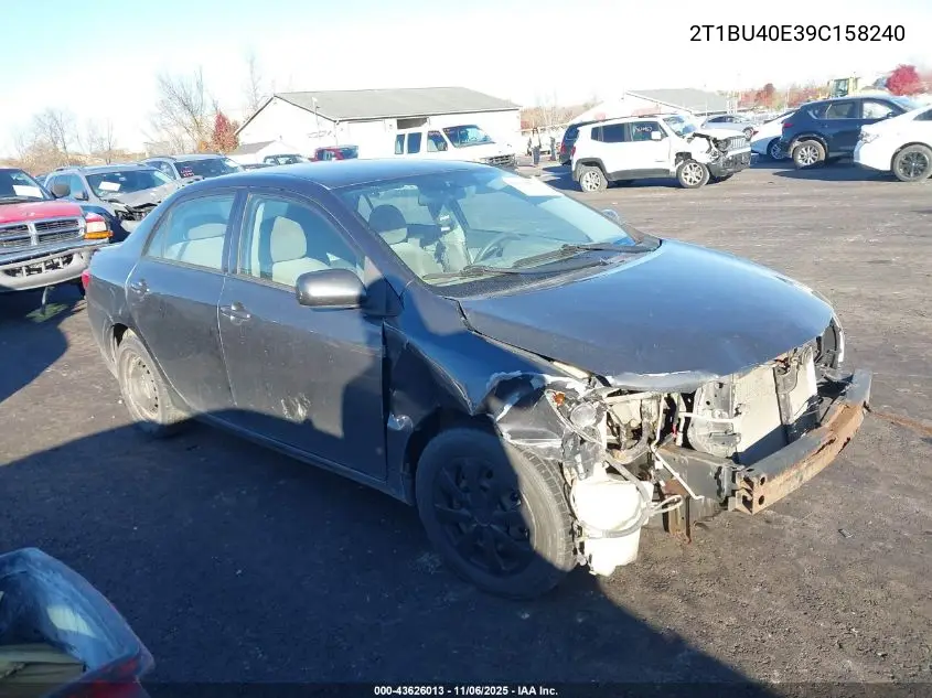 2T1BU40E39C158240 2009 Toyota Corolla Le