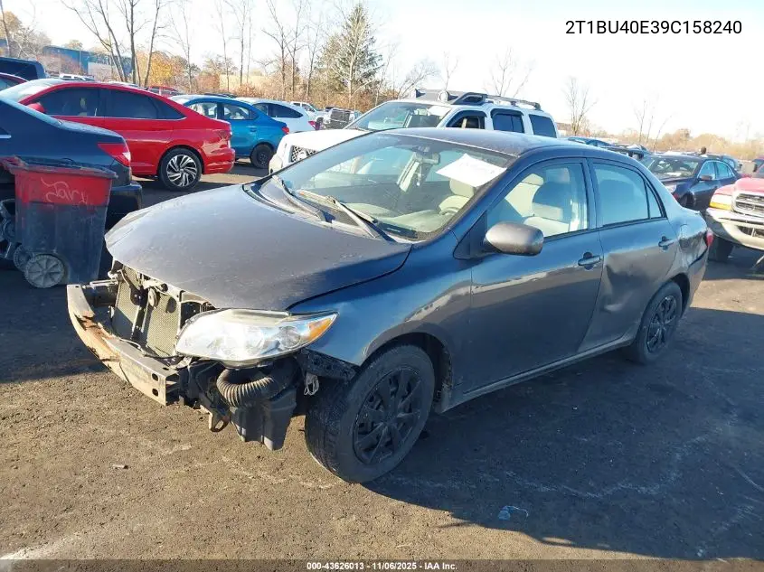 2T1BU40E39C158240 2009 Toyota Corolla Le