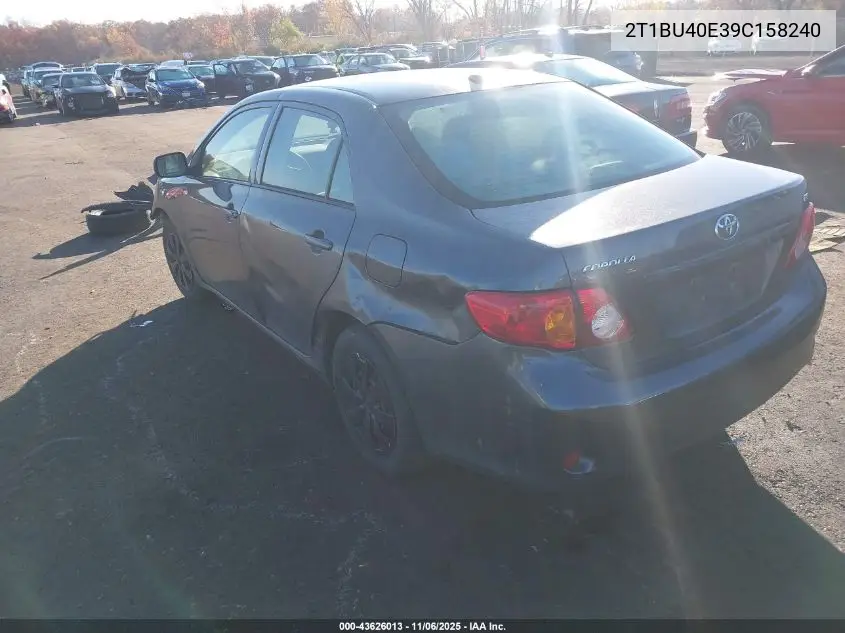 2T1BU40E39C158240 2009 Toyota Corolla Le