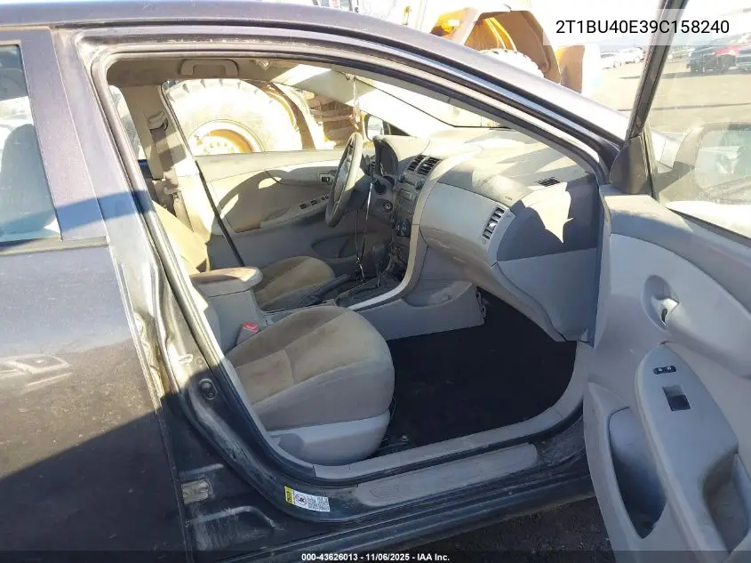 2T1BU40E39C158240 2009 Toyota Corolla Le