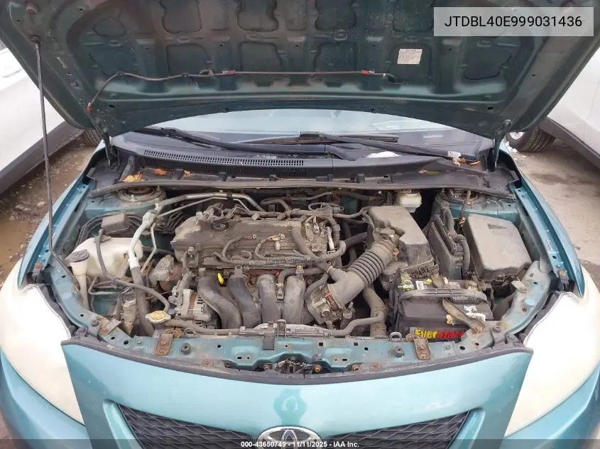 JTDBL40E999031436 2009 Toyota Corolla