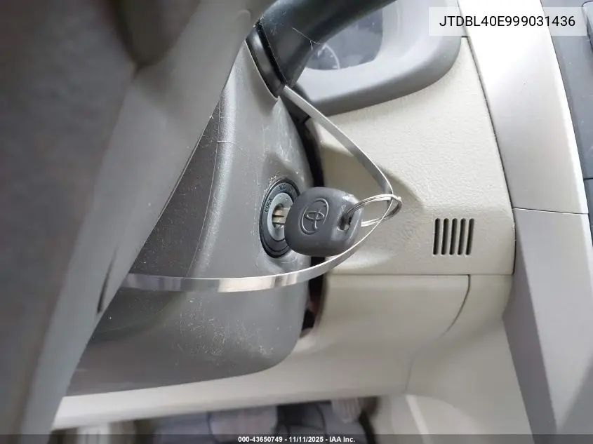 JTDBL40E999031436 2009 Toyota Corolla