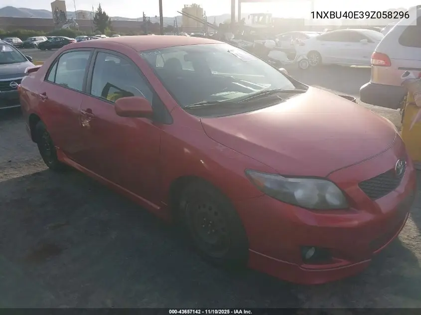 1NXBU40E39Z058296 2009 Toyota Corolla S