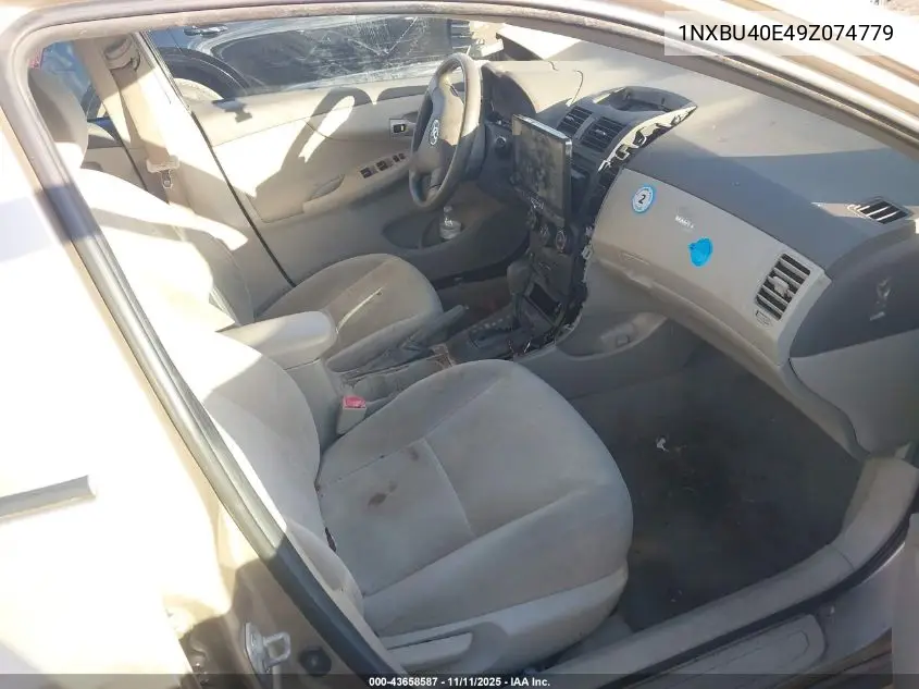 1NXBU40E49Z074779 2009 Toyota Corolla Le