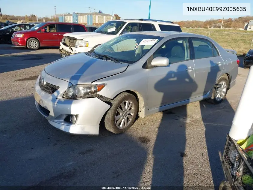 1NXBU40E99Z005635 2009 Toyota Corolla S