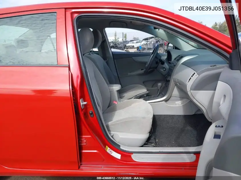 JTDBL40E39J051356 2009 Toyota Corolla Le