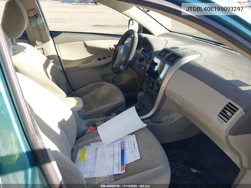 JTDBL40E199093297 2009 Toyota Corolla Le