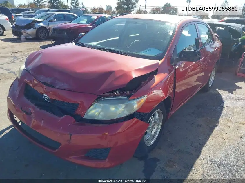 JTDBL40E599055880 2009 Toyota Corolla Le