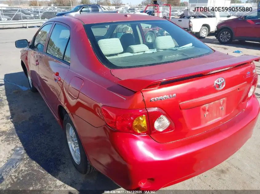 JTDBL40E599055880 2009 Toyota Corolla Le