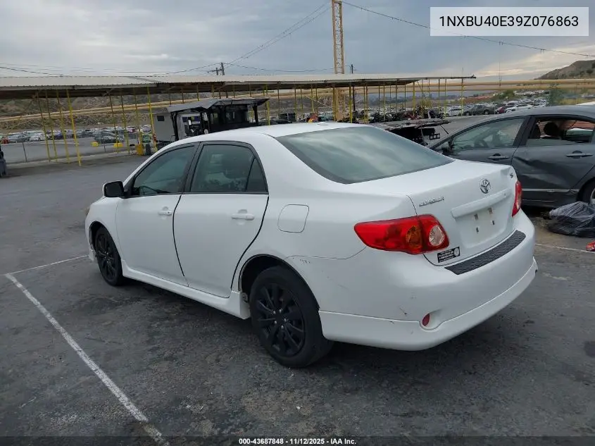 1NXBU40E39Z076863 2009 Toyota Corolla S