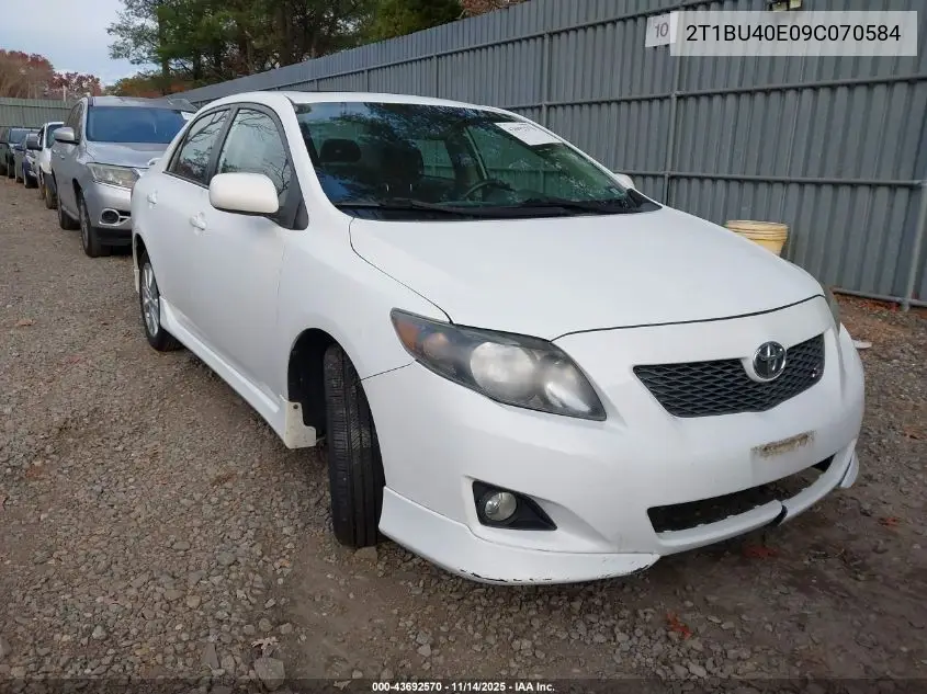 2T1BU40E09C070584 2009 Toyota Corolla S