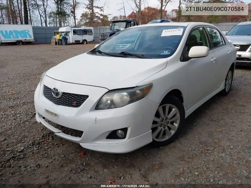 2T1BU40E09C070584 2009 Toyota Corolla S