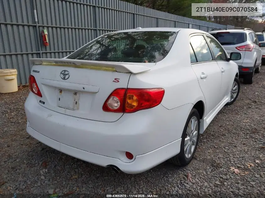 2T1BU40E09C070584 2009 Toyota Corolla S