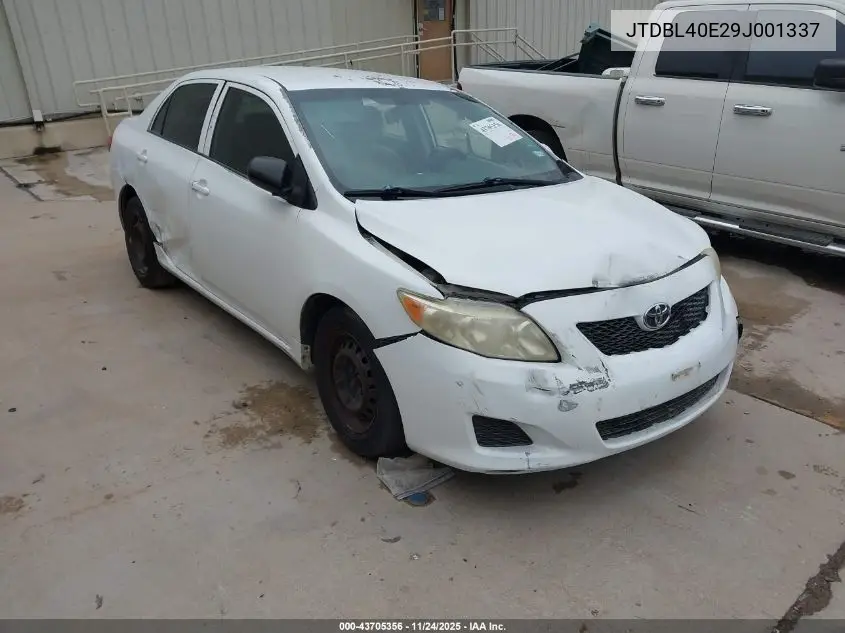 JTDBL40E29J001337 2009 Toyota Corolla Le