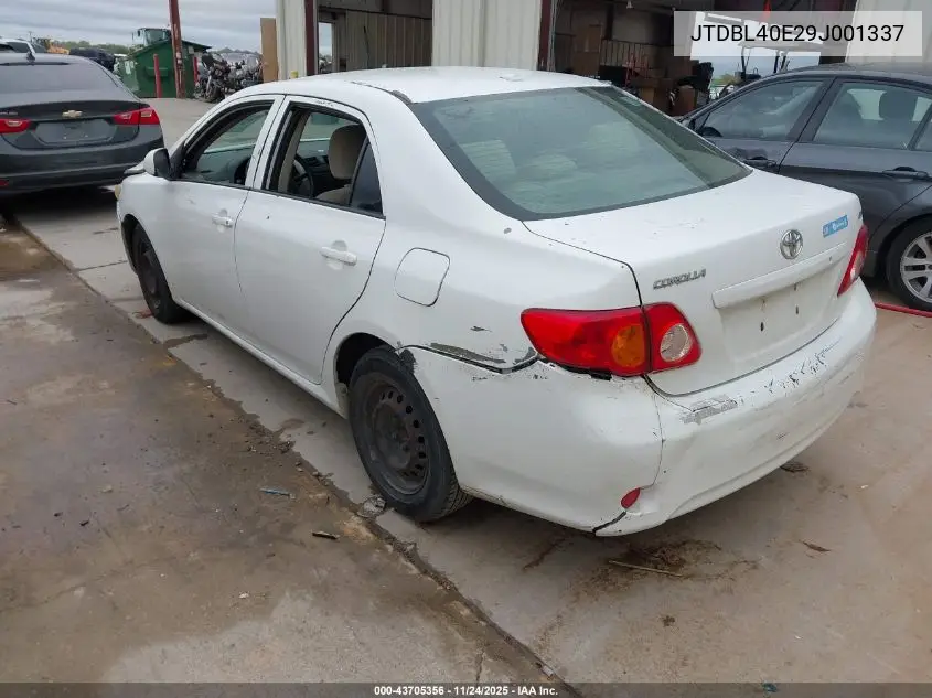 JTDBL40E29J001337 2009 Toyota Corolla Le