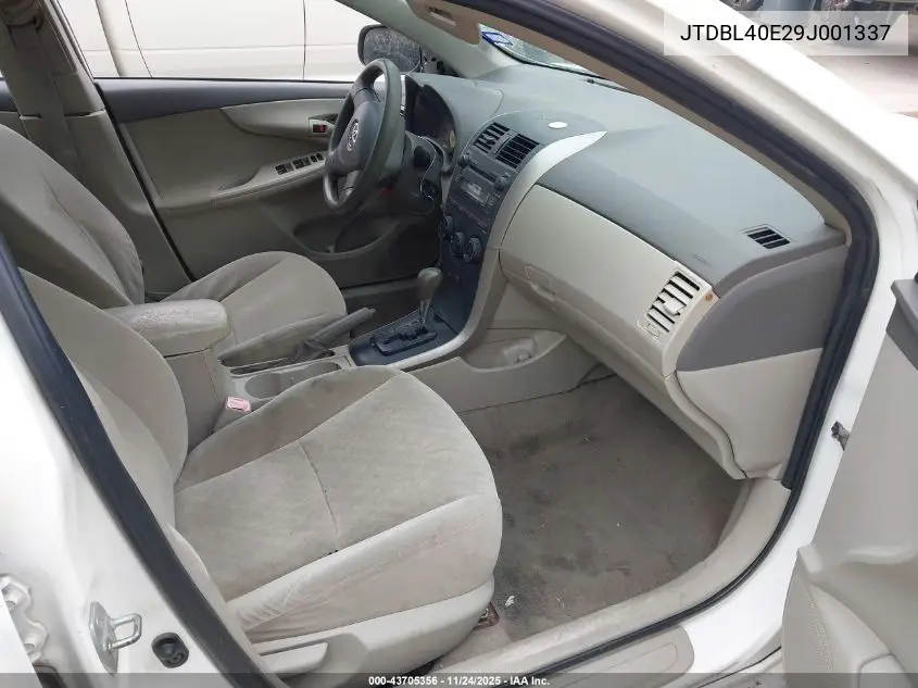 JTDBL40E29J001337 2009 Toyota Corolla Le