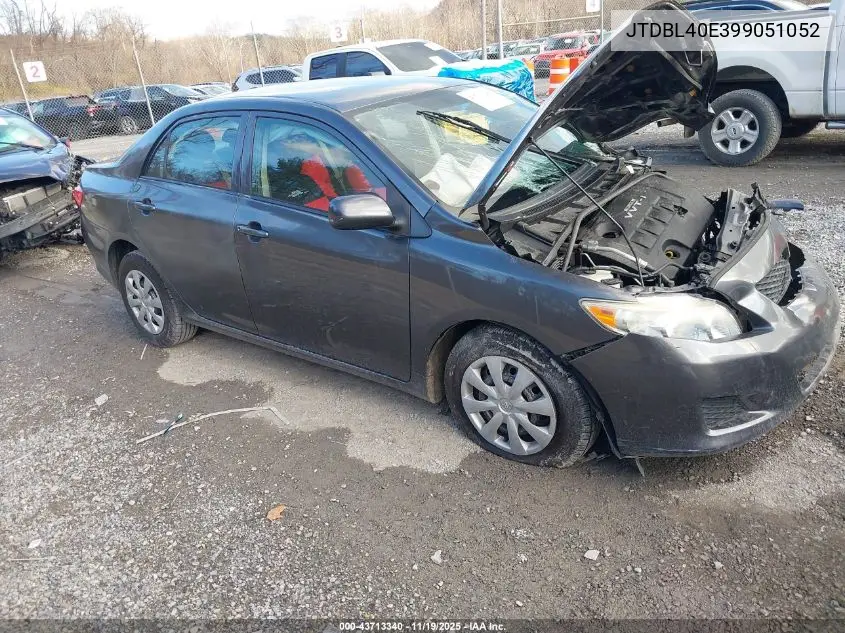JTDBL40E399051052 2009 Toyota Corolla Le