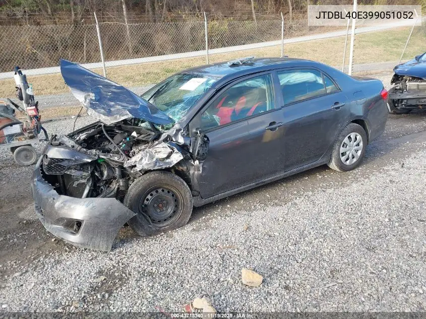 JTDBL40E399051052 2009 Toyota Corolla Le