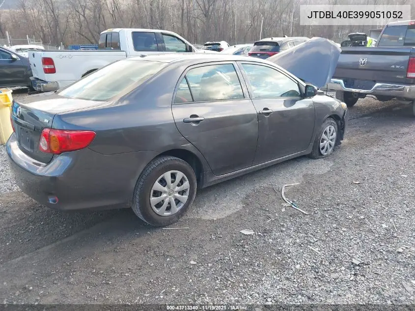 JTDBL40E399051052 2009 Toyota Corolla Le