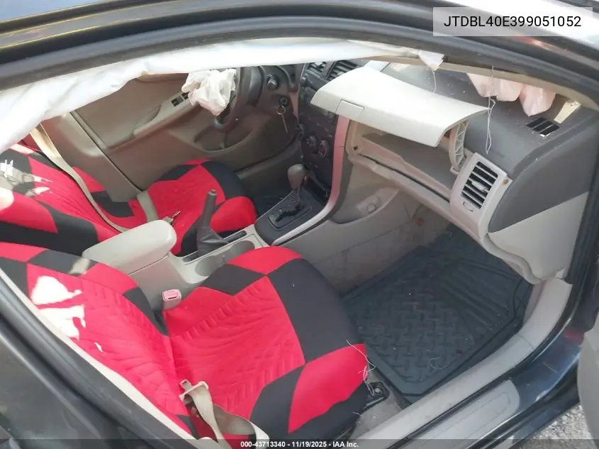 JTDBL40E399051052 2009 Toyota Corolla Le