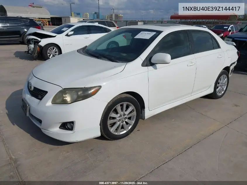 1NXBU40E39Z144417 2009 Toyota Corolla S