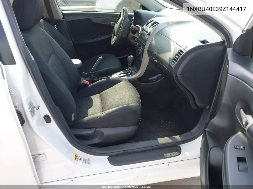 1NXBU40E39Z144417 2009 Toyota Corolla S
