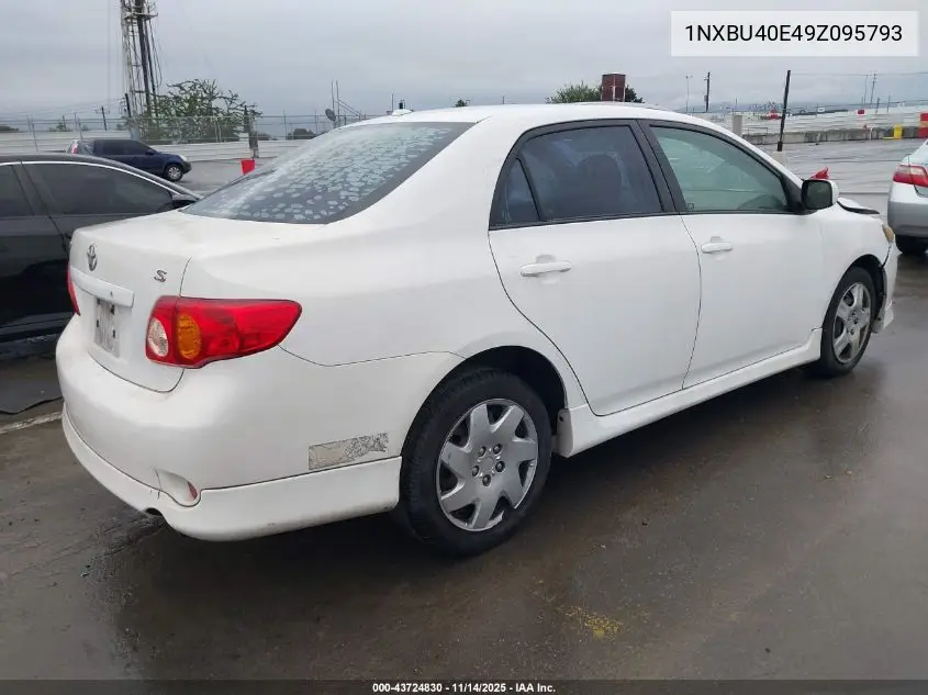 1NXBU40E49Z095793 2009 Toyota Corolla S