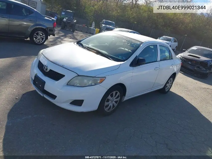JTDBL40E999021344 2009 Toyota Corolla