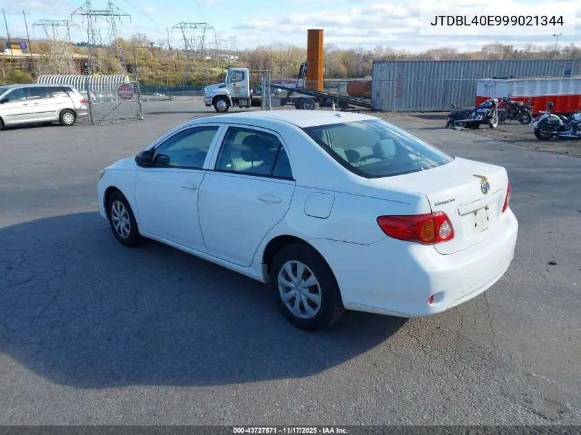JTDBL40E999021344 2009 Toyota Corolla