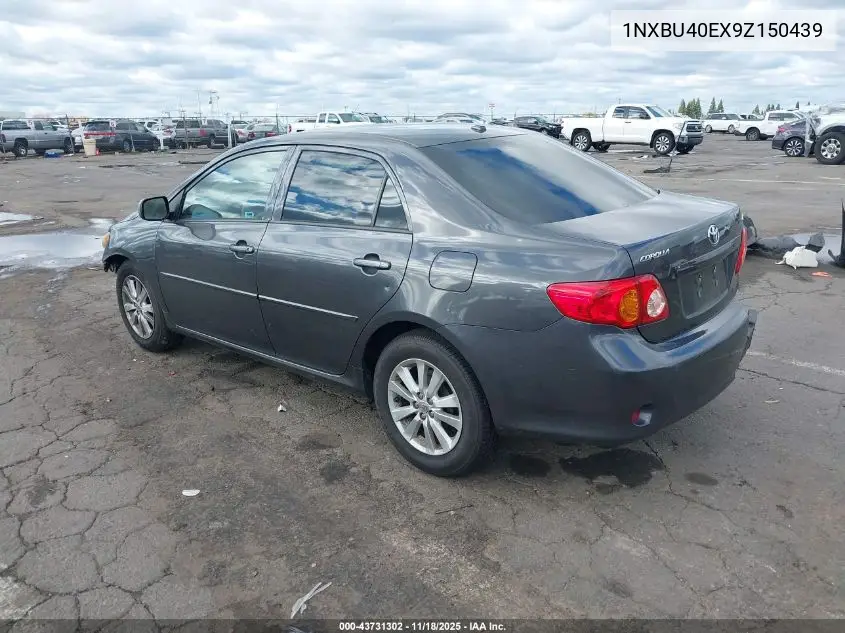 1NXBU40EX9Z150439 2009 Toyota Corolla Le