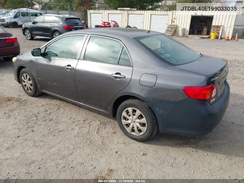 JTDBL40E199033035 2009 Toyota Corolla Le